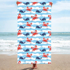 Custom logo Print extra Large Microfiber Tropical Turtles Beach Towel