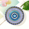 Round Shaped Plate Fridge Magnet Custom Printed Ceramic Magnets Evil Eye Souvenir Ceramic Fridge Magnet