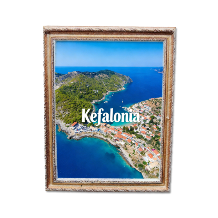 Custom Resin Printing Ionian Islands Greece Kefalonia Souvenir Magnet Magnet