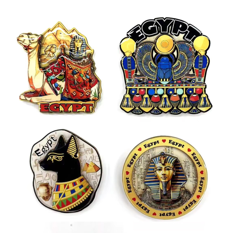 Factory Custom MDF Wood Resort Pharaoh Cairo Ancient Pyramids Egypt Egyptian Souvenirs Fridge Magnet