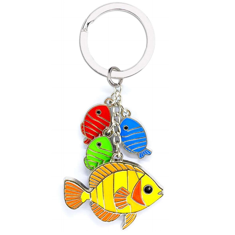 Custom Logo Metal Foil Ocean Beach Los Cabos Cozumel Cabo San Lucas Mexico Souvenir Keychain