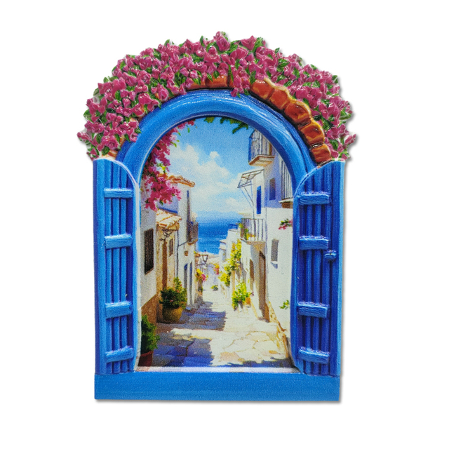 Factory Custom Logo Resin Refrigerator Magnet Greece Athens Souvenir Magnet