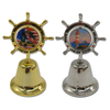 Custom Logo Country Tourist Metal Craft Bell Rotatable Germany Paris Souvenir Dinner Bell