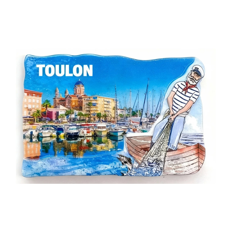 Resin France Travel Lyon Souvenir Fridge Magnet