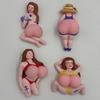Wholesale Custom Logo Tourist Souvenir Resin and Silicone Bikini Girl Fridge Magnet Woman Body Sexy Fridge Magnet