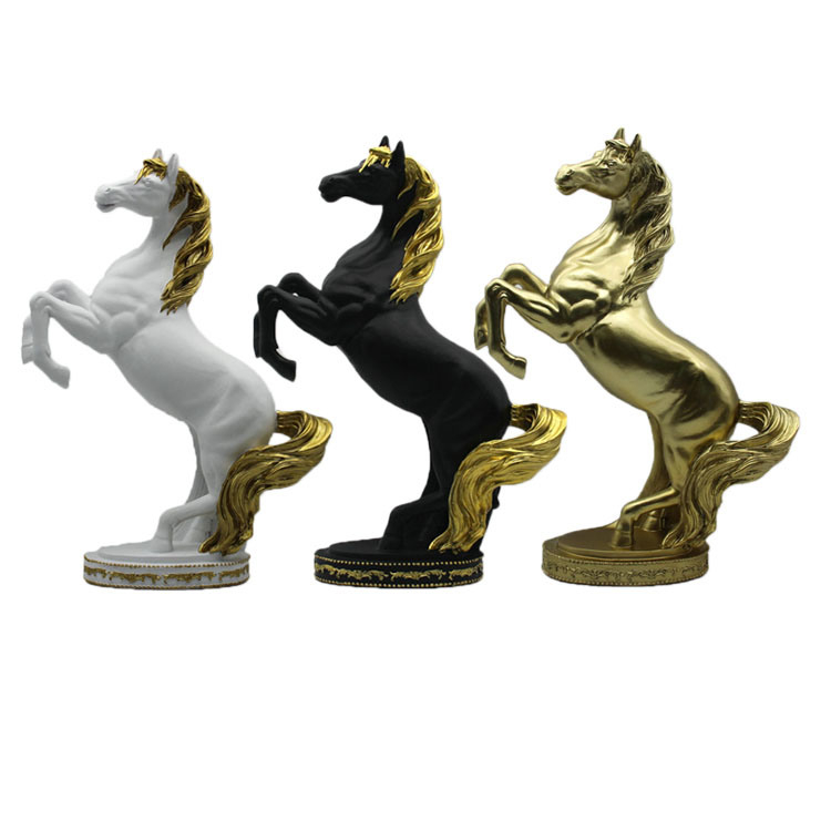 Custom Resin Statue Home Decorative Horse Figurine Large Animal Statues