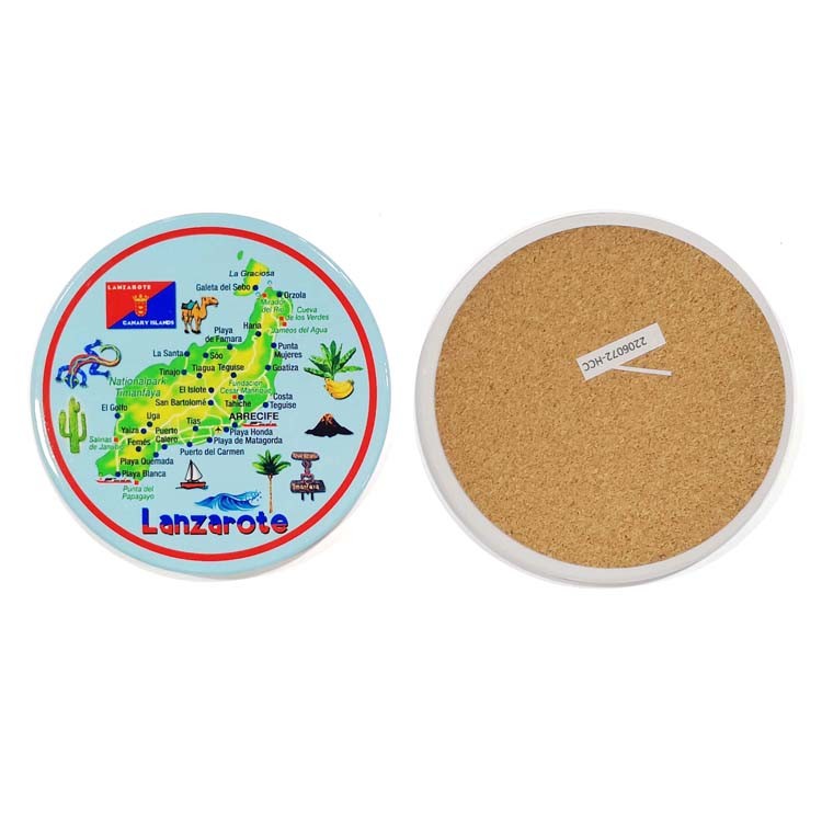 Custom Printed Spain Tourist Souvenir Gift Ceramic Coaster