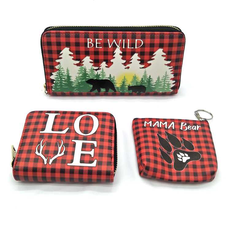 Custom Small Hasp Souvenir Wallet Sublimation Coin Purse