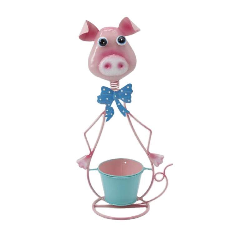 Wholesale Cute Animal Shaped Decoration Garden Metal Flower Pot