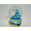 Resin Beach Souvenir Dolphin Snow Globe Custom Snow Ball