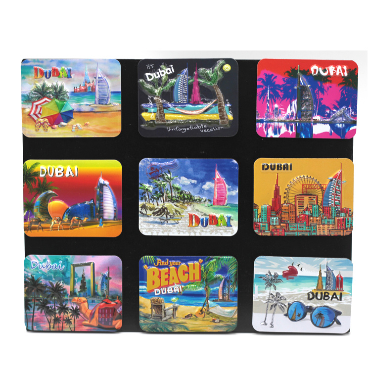 Wholesale Custom Embossed Printing Tourist Souvenir EVA Foam Fridge Magnet