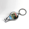 Travel Souvenir Gift Customized Metal Nail Clipper Bottle Opener Keychain