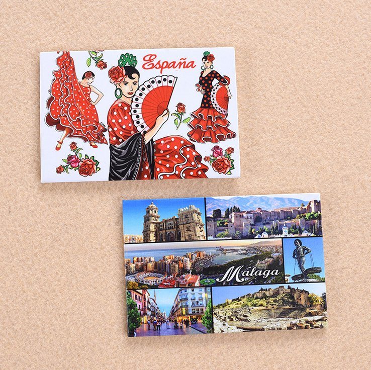 Wholesale Factory Custom City Design Promotional Gifts Souvenirs Tourist Gift Photo Tin Fridge Magnet