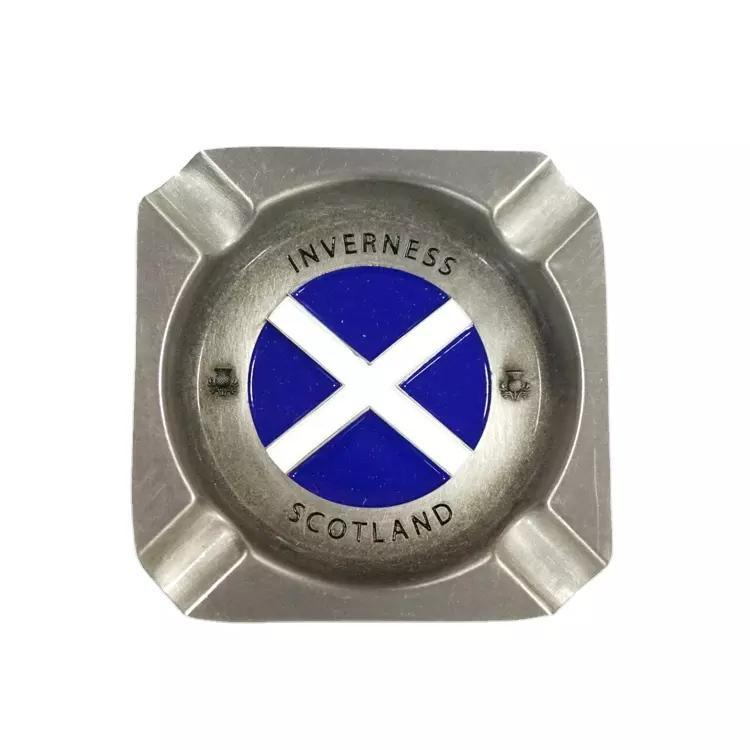 Custom Logo 3D Souvenir Stainless Steel Metal Ashtray