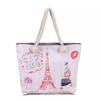 Custom Printing Women Large Travel Souvenir Canvas New York Tote Bag