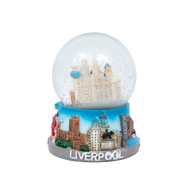 Customized Resin Building Style Poland Souvenir Snow Globes