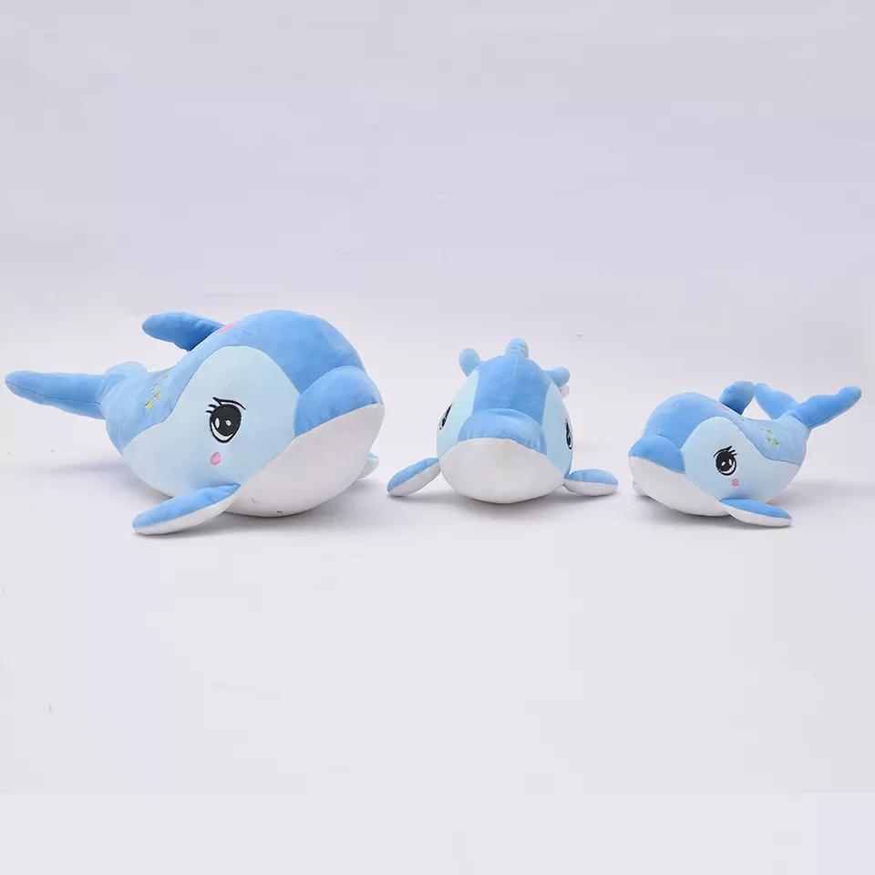 Factory Wholesale Dolphin Plush Pillow Soft Sea Animal Dolphin Plush Toy