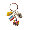 Customized Metal Alloy Tourist Souvenir Keyring Amsterdam Netherlands Souvenir Keychain