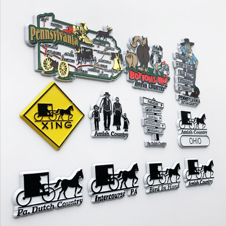 Wholesale Custom 3D Travel Gift Souvenir Rubber PVC Fridge Magnet