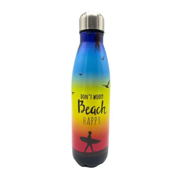 Custom Logo Print Stainless Steel Tourist Souvenir Can Shape Water Bottle