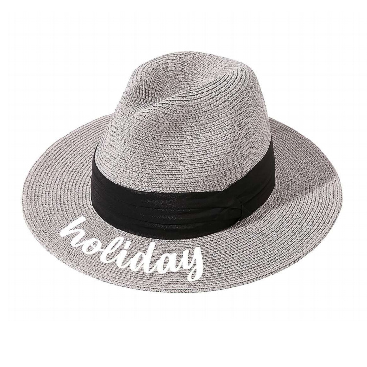 Summer Beach Sun Hats for Men Foldable Floppy Travel Packable Straw Hat Wide Brim Hat