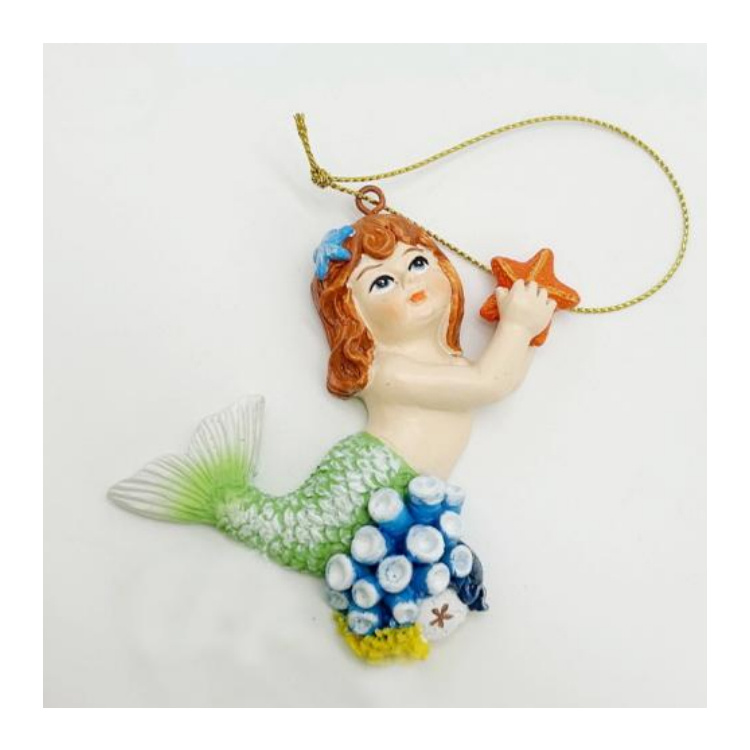 Mermaid Collection Resin Pendant Christmas Ornament for Holiday