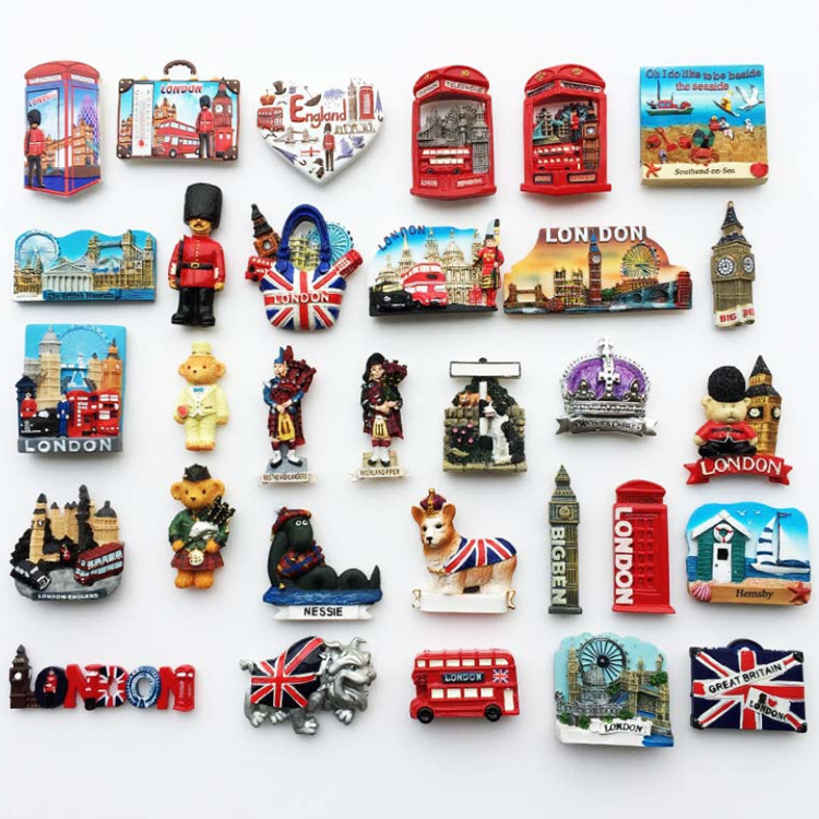 Wholesale Resin World City Fridge Magnet London Souvenirs Gift Fridge Magnet