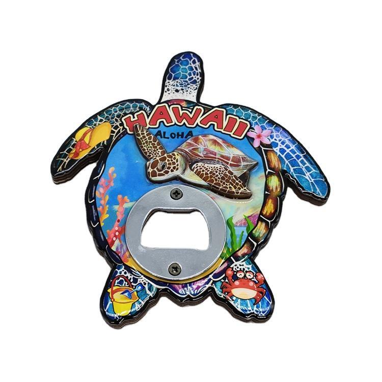 Custom Sea Beach Island Travel Souvenir Turtle Acrylic Keychain