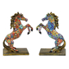 Water Transfer Printing Home Decor Animal Horse Figurine Resin Horse Figures