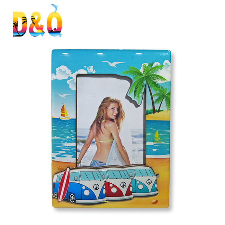 Custom Logo Travel Gift 4X6 Epoxy Florida Beach Souvenir Photo Frame