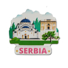 Resin Belgrade Souvenir Refrigerator Magnets Tourist Souvenir Serbia Fridge Magnet