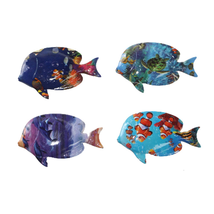 Custom Colorful Resin Aquarium Magnet Maldives Souvenir Tropical Fish Fridge Magnet