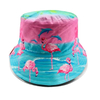 Custom Printing Logo Cotton Tropical Flower Leaf Floral Summer Beach Souvenir Bucket Hat