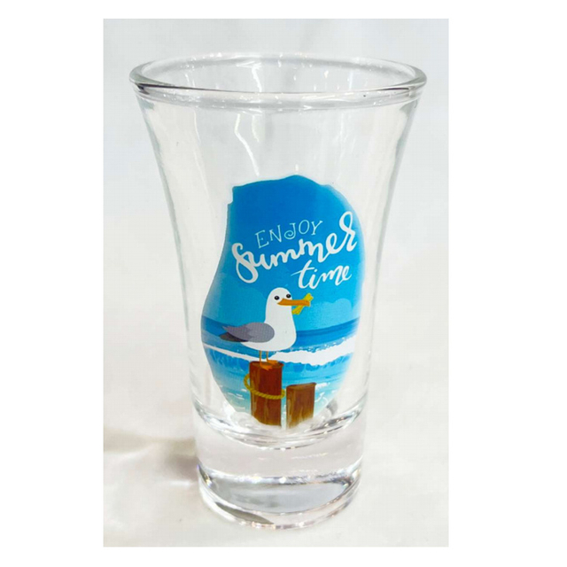 Custom Logo Clear Glass 30ml Shot Glasses for Souvenir
