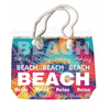 Custom Logo Large Canvas Beach Tote Bag Souvenir Puerto Rico Bags