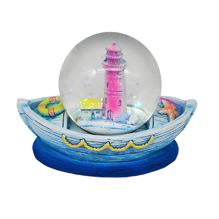 Custom Tourist Beach Shell Spain Mallorca Souvenir Snow Globe