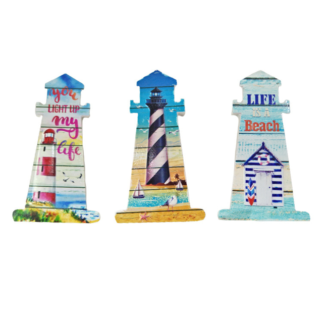 Custom Printing Resin Lighthouse Seaside Coastal Beach Oregon Coast Souvenirs Fridge Magnet