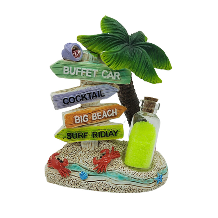 Wholesale Custom Island Palm Tree Tropical Beach Souvenir Jamaica Snow Globe