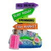 Wholesale Custom Resin Beach Magnet Sea World Theme Souvenirs Fridge Magnet