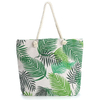 Custom Souvenir Tropical Palm Leaves Summer Beach Bag Canvas Tote Bag