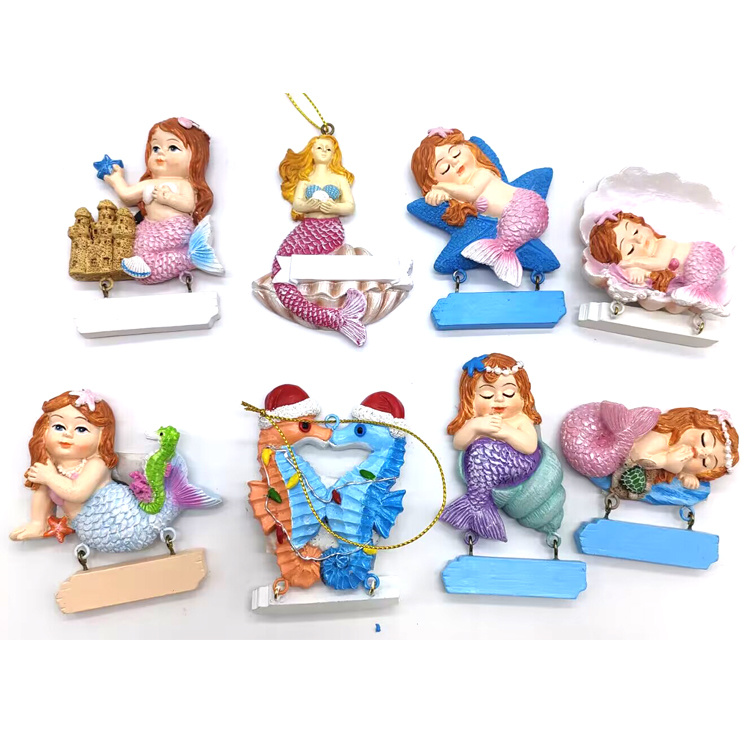 Wholesale Custom Logo Resin Beach Souvenir Mermaid Fridge Magnet