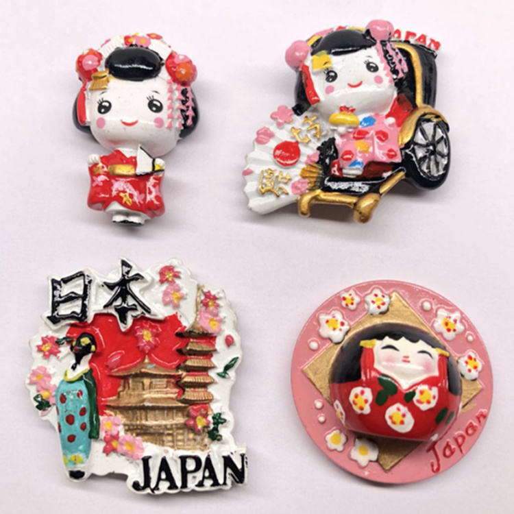 Custom Japan Souvenir Items Resin Travel Gift Japan Fridge Magnet