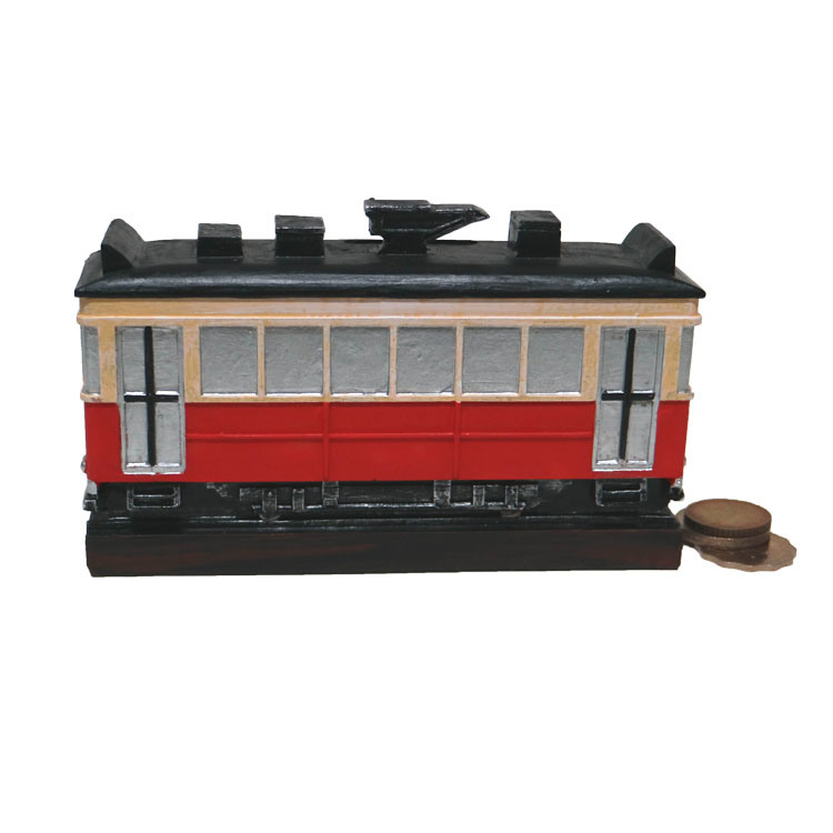 Classic Vintage Home Decor Resin Piggy Bank Train Car Models Decorative