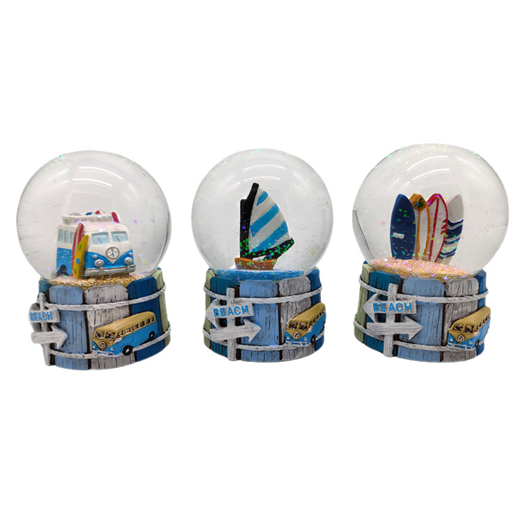 Custom Resin Travel Gift Dolphin Nautical Sailboat Lighthouse Croatia Souvenir Snow Globe