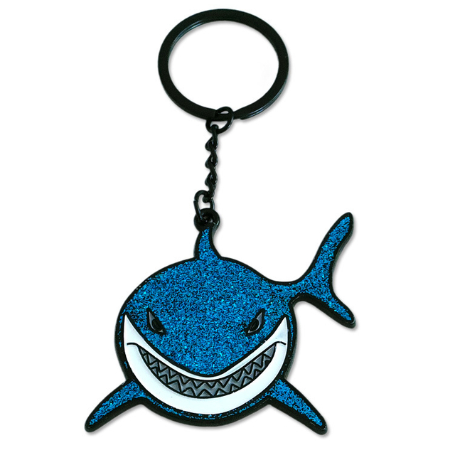 Customized Enamel Metal Marine Animals Ocean Series Shark Key Chain Souvenir Shark Keychain