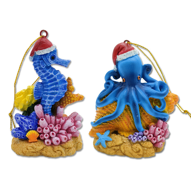 Custom Logo Gator Statue Decor Florida Beach Souvenir Resin Christmas Hanging Gator Ornament