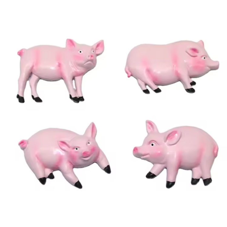 Custom Tourist Souvenir Animal Pig Refrigerator Magnets Cute Resin Pig Fridge Magnet