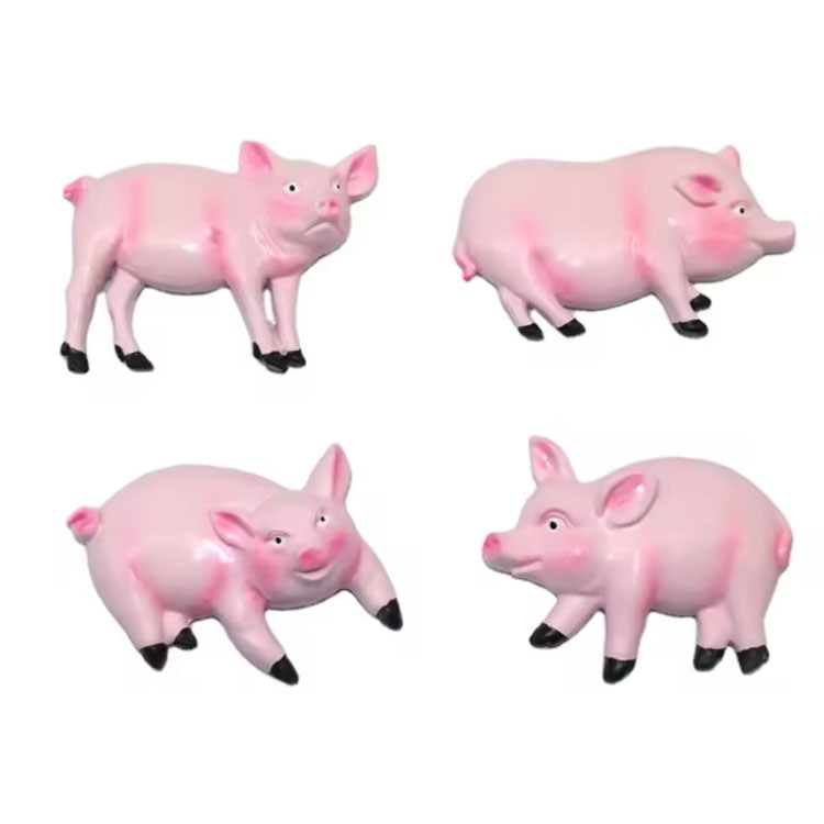 Custom Tourist Souvenir Animal Pig Refrigerator Magnets Cute Resin Pig Fridge Magnet