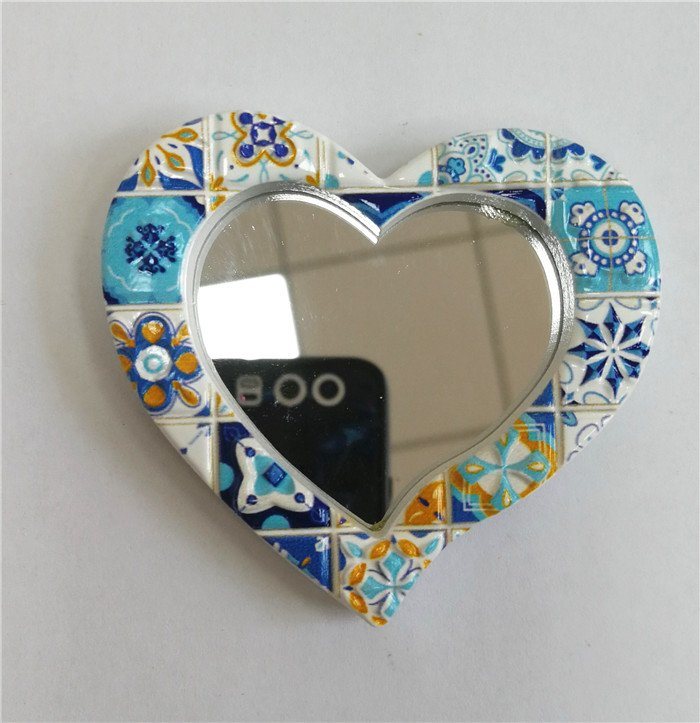 Custom Qatar Souvenir Resin Mirror Fridge Magnet