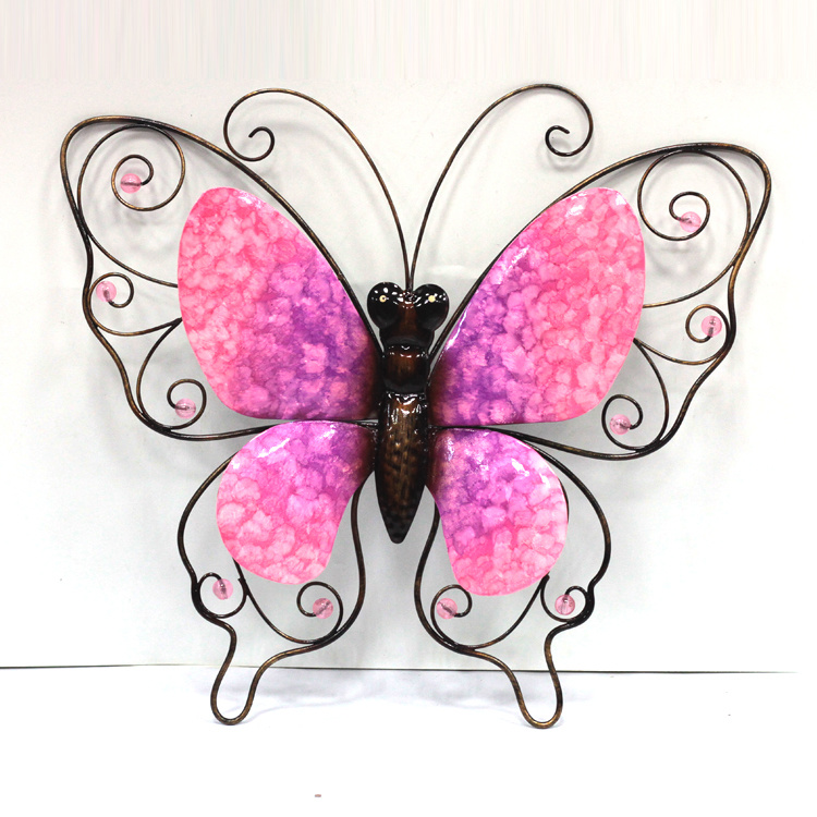 Factory Wholesale Iron Garden Art Decor Large Metal Butterfly Wall Decor